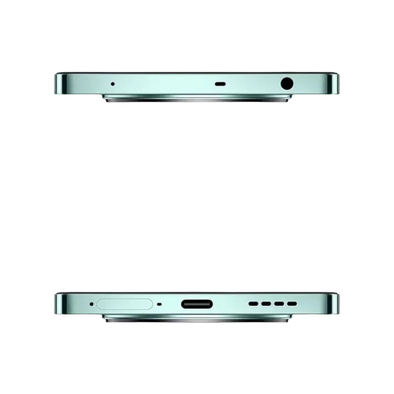 Réparation Realme 12+ 5G iTelier Lyon – smartphone présenté en vue du dessus et du dessous, connecteur USB-C, haut-parleur et micro visibles, optimisé pour réparation connecteur de charge, haut-parleur et diagnostic complet.