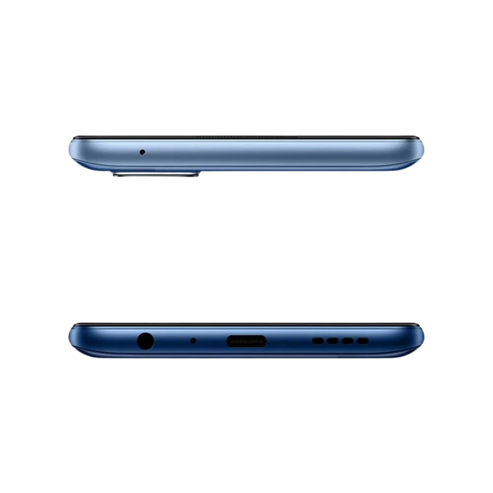 Réparation Realme 7 5G iTelier Lyon – smartphone présenté en vue du dessus et du dessous, connecteur USB-C, haut-parleur et micro visibles, optimisé pour réparation connecteur de charge, haut-parleur et diagnostic complet.