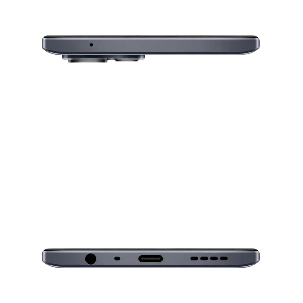 Réparation Realme 9 4G iTelier Lyon – smartphone présenté en vue du dessous, connecteur USB-C, micro et haut-parleur visibles, optimisé pour réparation connecteur de charge, haut-parleur et diagnostic complet.