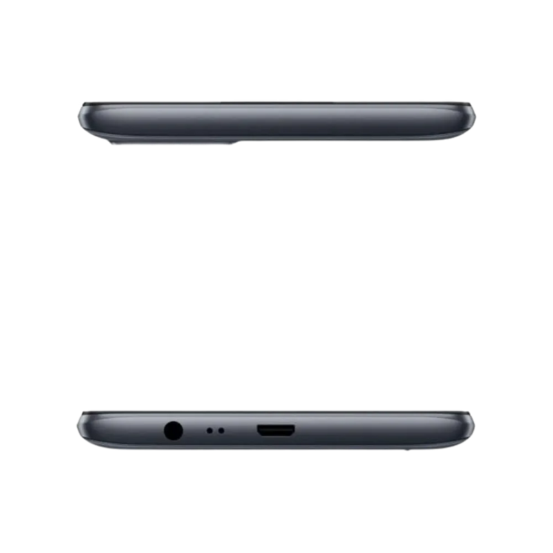 Réparation Realme C21Y iTelier Lyon – smartphone présenté en vue du dessus et du dessous, connecteur micro-USB, haut-parleur et micro visibles, optimisé pour réparation connecteur de charge, haut-parleur et diagnostic complet.