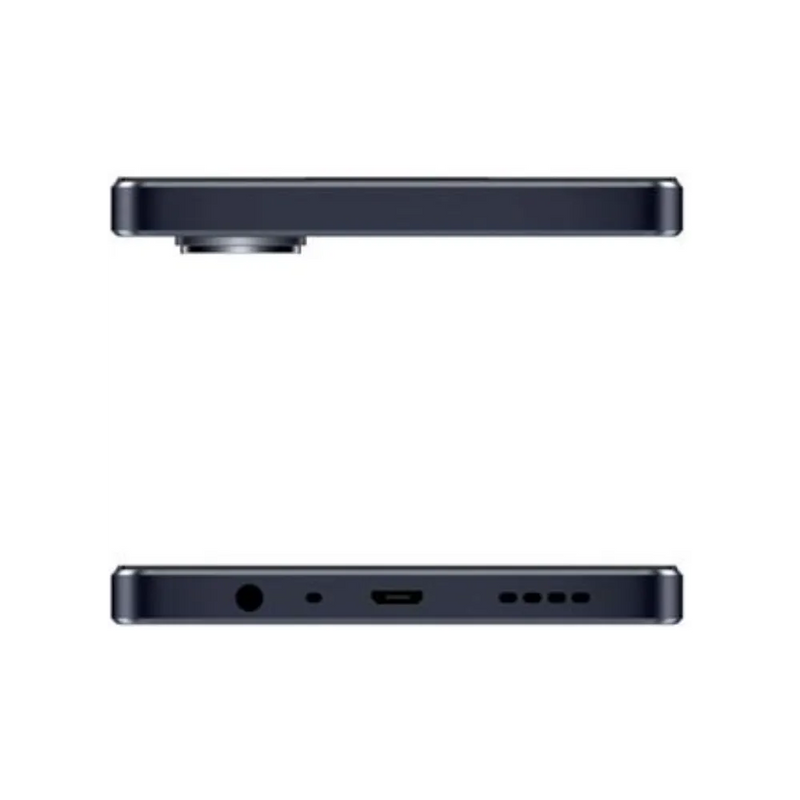 Réparation Realme C33 iTelier Lyon – smartphone présenté en vue du dessus et du dessous, connecteur micro-USB, micro et haut-parleur visibles, optimisé pour réparation connecteur de charge, haut-parleur et diagnostic complet.