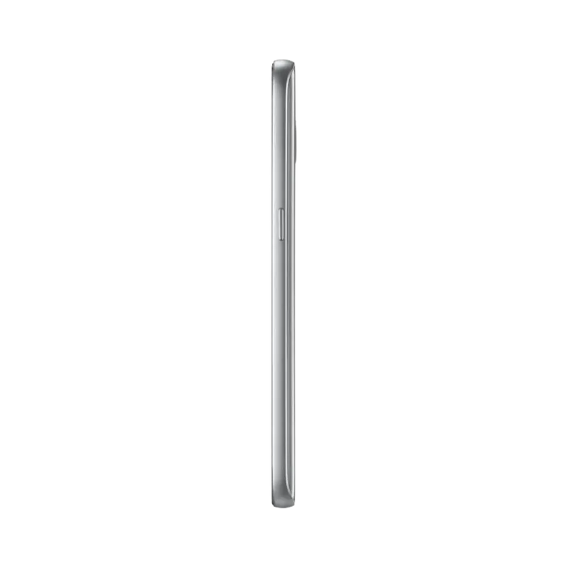 Profil du Galaxy S7 Edge argent révélant la finesse de son châssis métallique. iTelier Lyon : réparation bouton volume, power, nappe latérale, tiroir SIM. Réparation locale et pièces d’origine garanties.