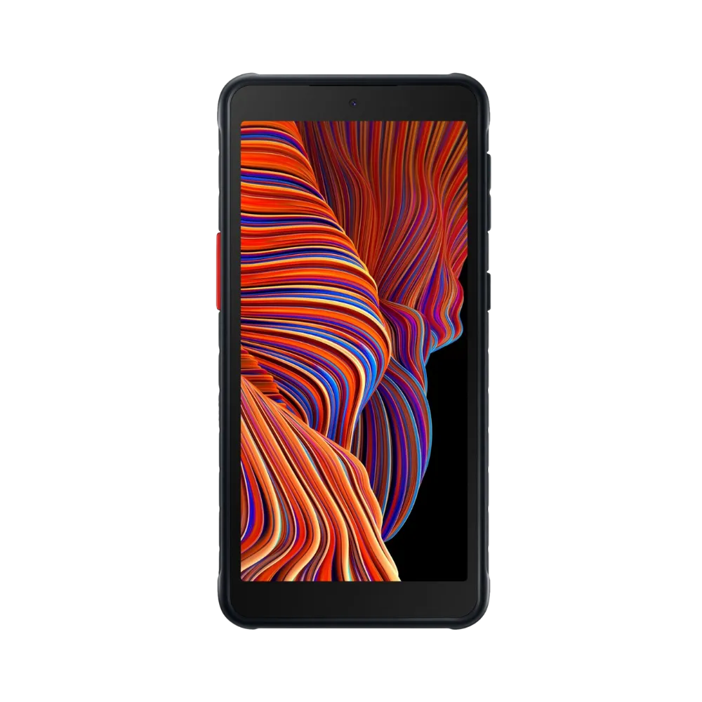 Galaxy XCover 5 en vue avant avec son écran renforcé. iTelier Lyon : remplacement dalle tactile, vitre brisée, problème d’affichage ou écran fissuré. Réparation rapide à Lyon ou envoi sécurisé partout en France.