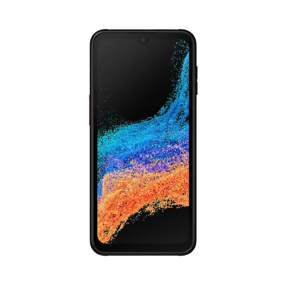 Galaxy XCover 6 Pro en vue avant avec son écran renforcé. iTelier Lyon : remplacement dalle tactile, écran cassé, problème d’affichage ou vitre brisée. Réparation rapide en boutique et service par correspondance national.