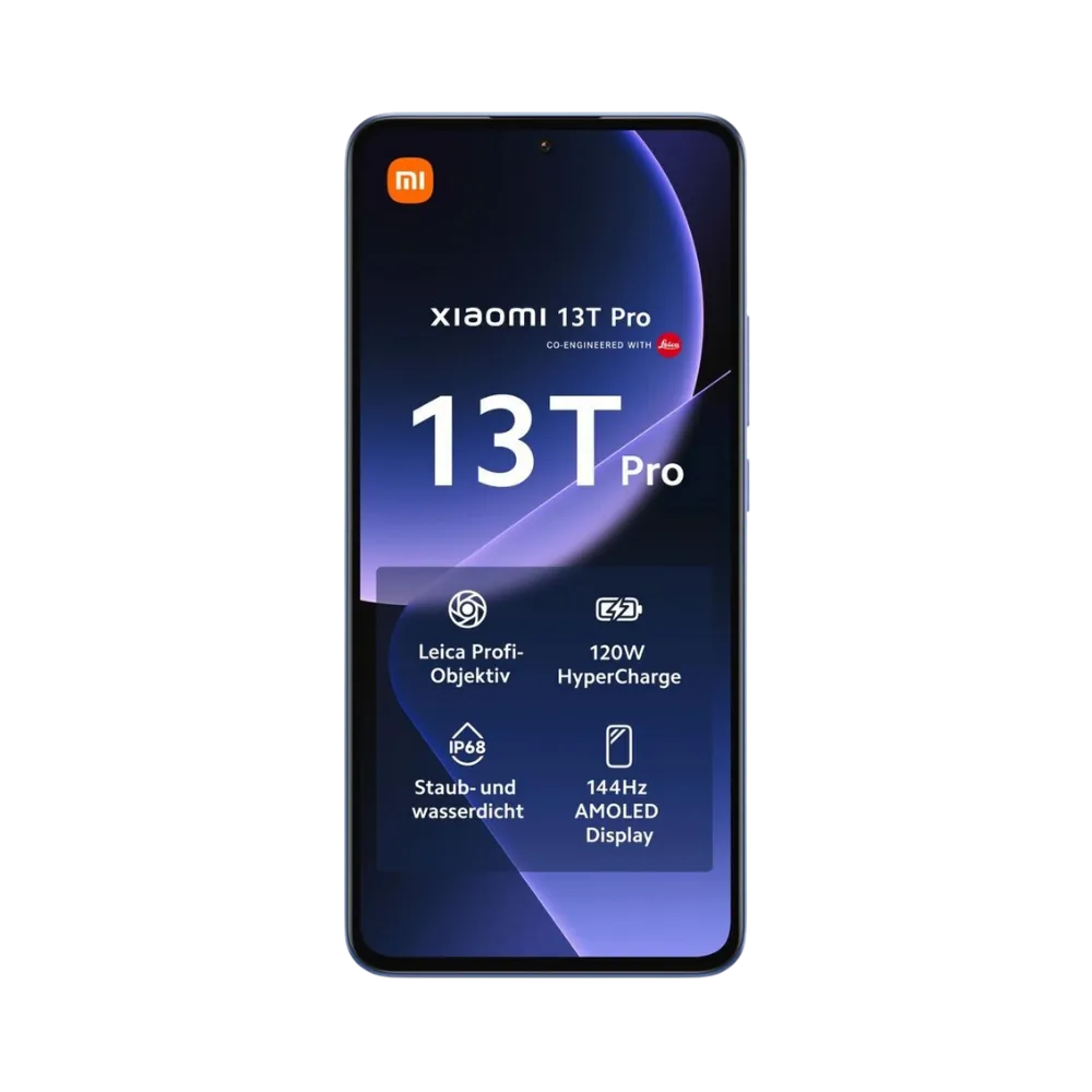 Écran du Xiaomi 13T Pro bleu — remplacement vitre et dalle originale par iTelier Lyon, réparation rapide et garantie 1 an, devis gratuit, service en boutique ou par correspondance.