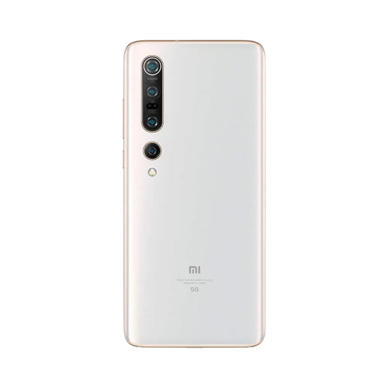 Dos du Xiaomi Mi 10 Pro 5G avec quadruple caméra verticale — réparation appareil photo et vitre arrière par iTelier Lyon, techniciens experts, diagnostic offert et pièces garanties 1 an.
