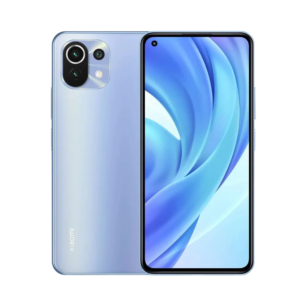 Xiaomi Mi 11 Lite 4G en vue avant et arrière — réparation écran, vitre arrière et batterie par iTelier Lyon, diagnostic offert, pièces d’origine garanties 1 an, service express et envoi national.