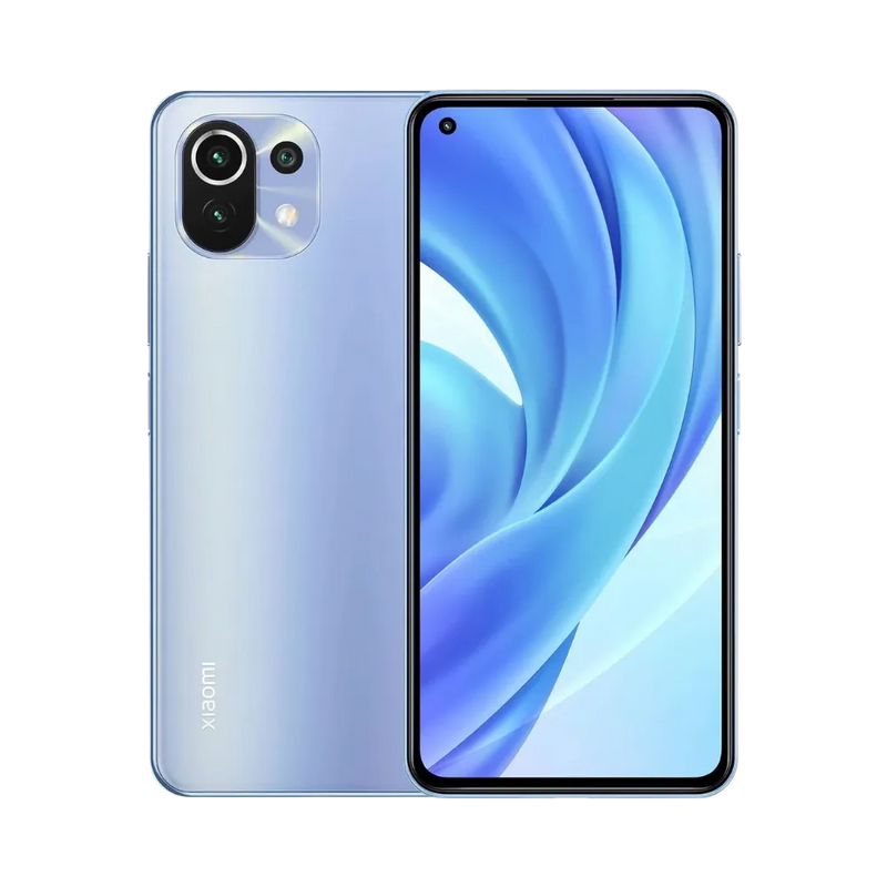 Xiaomi Mi 11 Lite 4G en vue avant et arrière — réparation écran, vitre arrière et batterie par iTelier Lyon, diagnostic offert, pièces d’origine garanties 1 an, service express et envoi national.