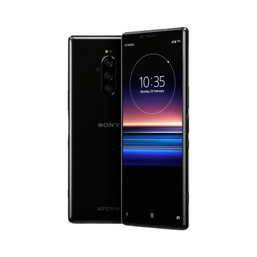 Sony Xperia 1 en parfait état illustrant le service de réparation iTelier à Lyon – remplacement écran OLED après chute, batterie faible ou problème de charge – diagnostic offert, pièces garanties, intervention rapide en boutique et envoi sécurisé partout en France.