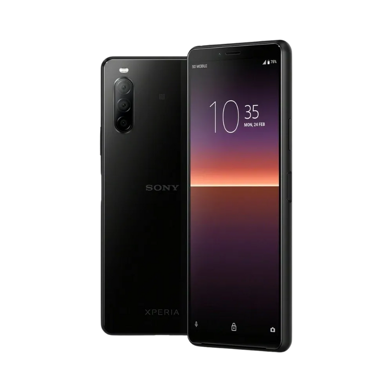 Sony Xperia 10 II en parfait état illustrant le service de réparation iTelier à Lyon – remplacement écran OLED après fissure, batterie usée ou problème de charge – diagnostic offert, pièces garanties, intervention rapide en boutique et envoi sécurisé dans toute la France.