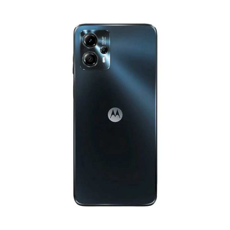 Remplacement vitre arrière Motorola G13 à Lyon – iTelier. Vue arrière avec triple caméra, illustrant la réparation d’un dos fissuré, rayé ou châssis endommagé. Diagnostic offert, pièces garanties, service boutique ou correspondance nationale.