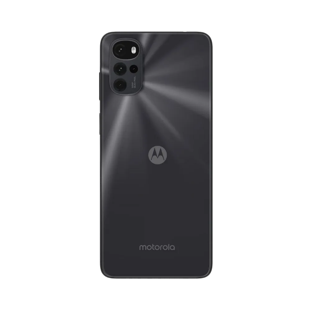 Motorola G22 – vue arrière. iTelier Lyon : remplacement vitre arrière fissurée, cadre/châssis abîmé, lentille de caméra. Diagnostic offert, pièces garanties, intervention rapide à Lyon 6 ou par correspondance.