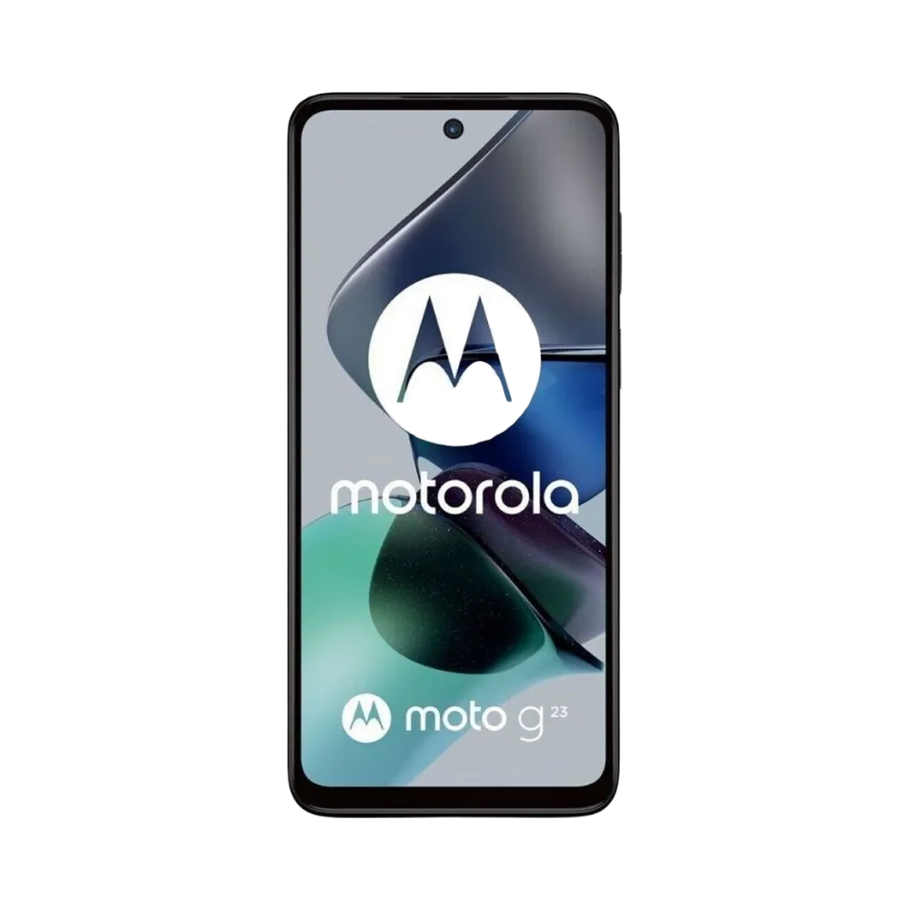 Diagnostic Motorola G23 à Lyon – iTelier : photo avec écran allumé, parfaite pour mettre en avant les réparations d’affichage défectueux, écran noir ou anomalies visuelles. Réparation rapide avec garantie 1 an, dépôt boutique ou envoi France entière.