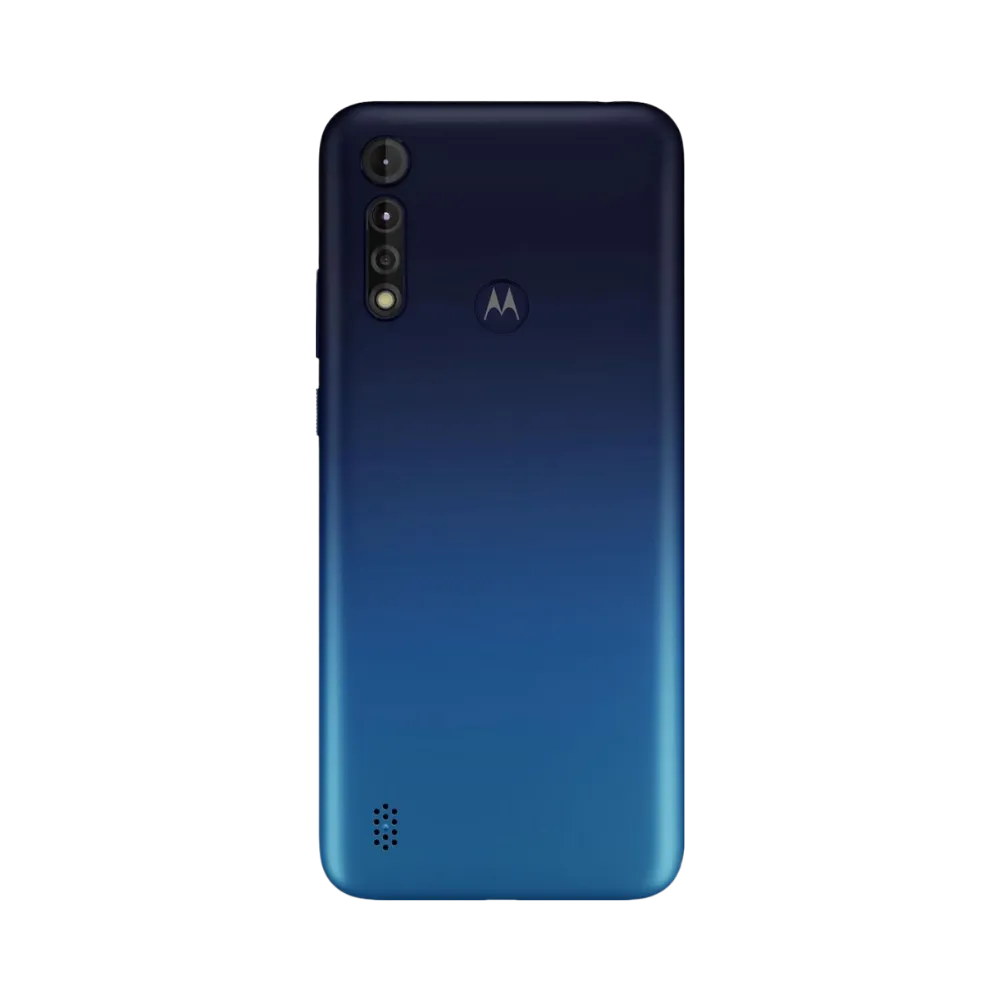 Remplacement vitre arrière Motorola G8 Power Lite à Lyon – iTelier. Vue arrière complète avec triple caméra verticale, idéale pour illustrer la réparation du dos fissuré, rayé ou châssis endommagé. Diagnostic offert, pièces garanties et service expert.