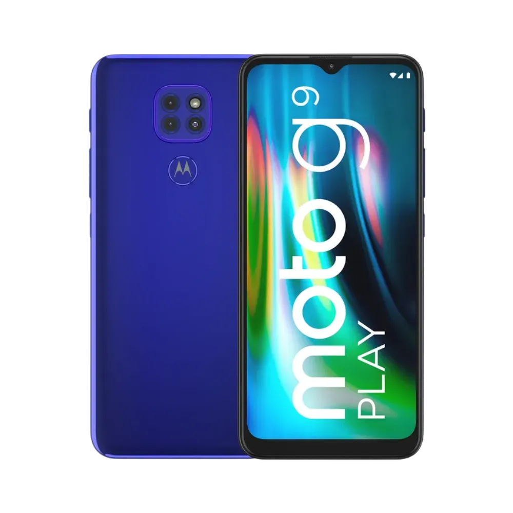 Réparation Motorola G9 Play à Lyon – iTelier : vue avant et arrière, parfaite pour illustrer le remplacement d’écran cassé et la réparation de vitre arrière. Diagnostic gratuit, pièces garanties et service express en boutique Lyon 6 ou par envoi national.