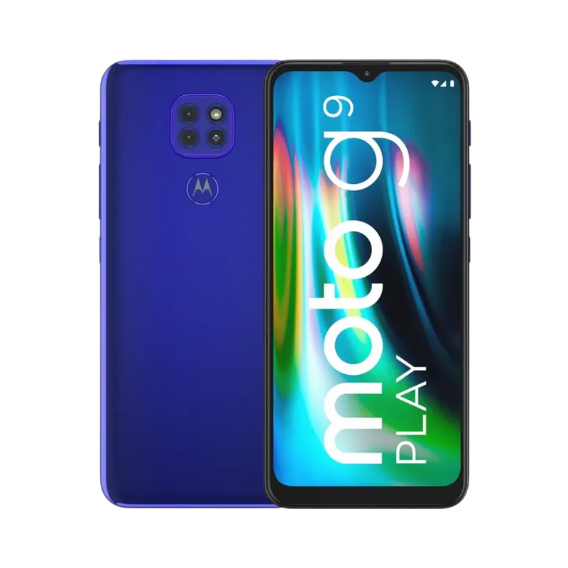 Réparation Motorola G9 Play à Lyon – iTelier : vue avant et arrière, parfaite pour illustrer le remplacement d’écran cassé et la réparation de vitre arrière. Diagnostic gratuit, pièces garanties et service express en boutique Lyon 6 ou par envoi national.