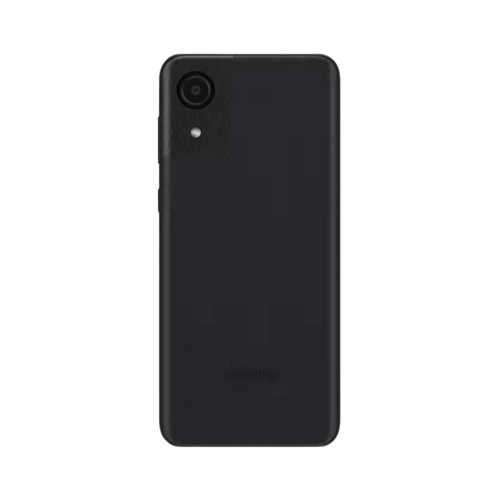 Dos noir Samsung Galaxy A03 Core – remplacement vitre arrière endommagée, réparations certifiées avec iTelier Lyon – solutions écologiques et économiques, service de proximité à Lyon et envoi national.