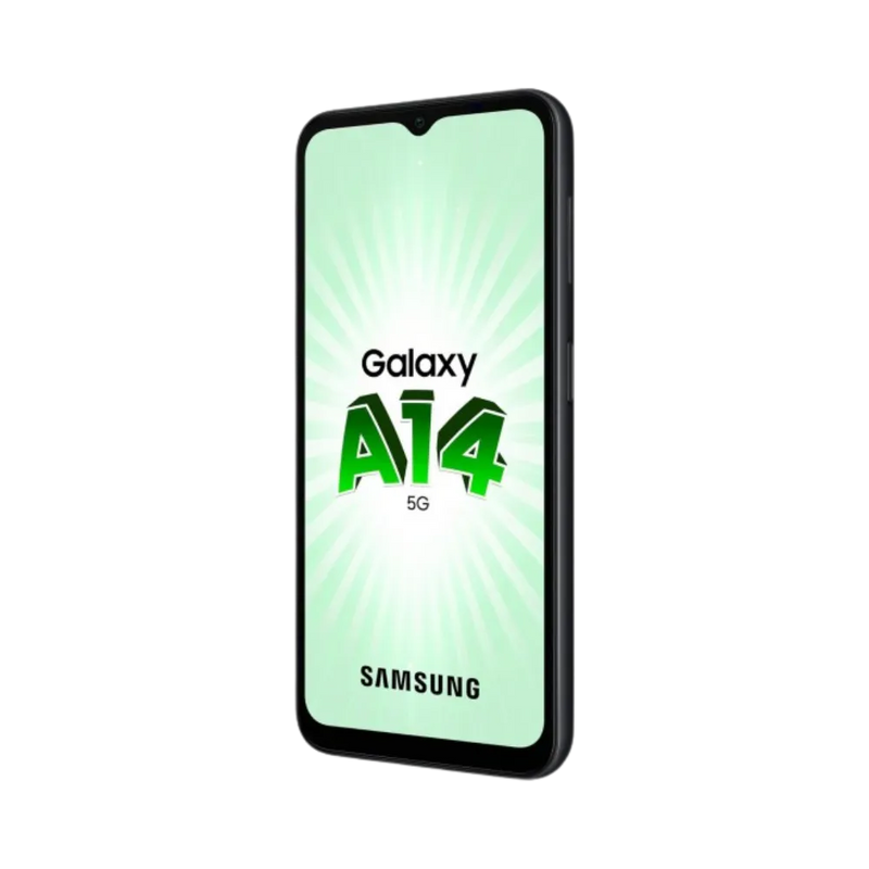 Écran complet Samsung Galaxy A14 5G affichant interface Android – remplacement écran fissuré ou tactile défectueux par iTelier Lyon – réparation rapide, pièces d’origine garanties 1 an, envoi national sécurisé.