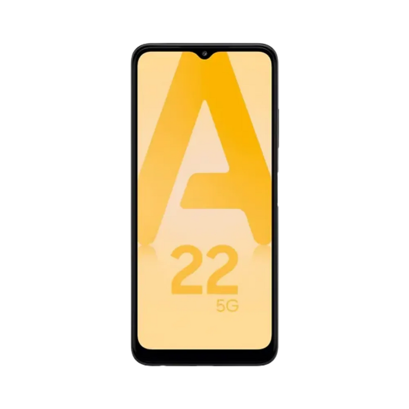 Écran complet Samsung Galaxy A22 5G affichant interface Android – remplacement écran fissuré ou tactile défectueux par iTelier Lyon – réparation express, pièces d’origine garanties 1 an, envoi national sécurisé.