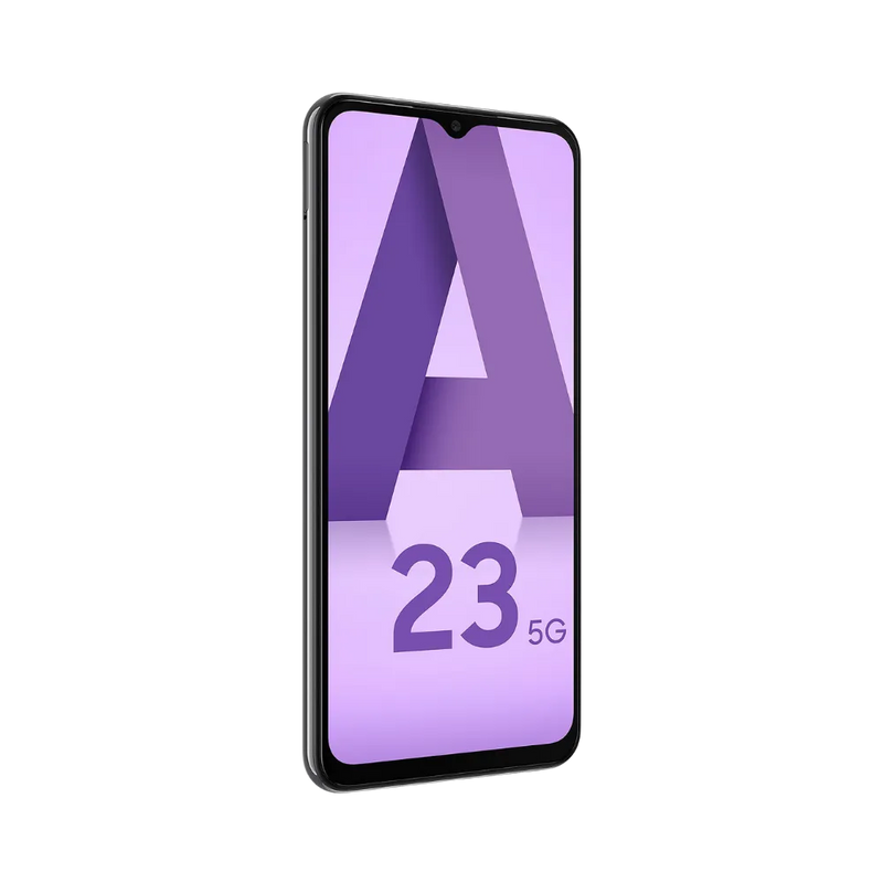 Écran complet Samsung Galaxy A23 5G affichant interface Android – remplacement écran fissuré ou tactile défectueux par iTelier Lyon – réparation express, pièces d’origine garanties 1 an, envoi national sécurisé.