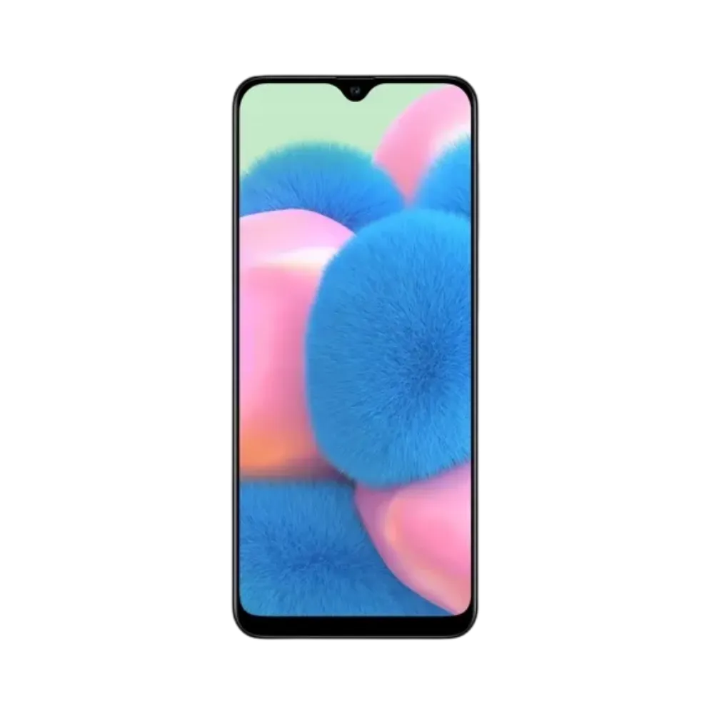 Écran complet Samsung Galaxy A30s affichant interface Android colorée – remplacement écran fissuré ou tactile défectueux par iTelier Lyon – réparation rapide, pièces d’origine garanties 1 an, envoi sécurisé national.