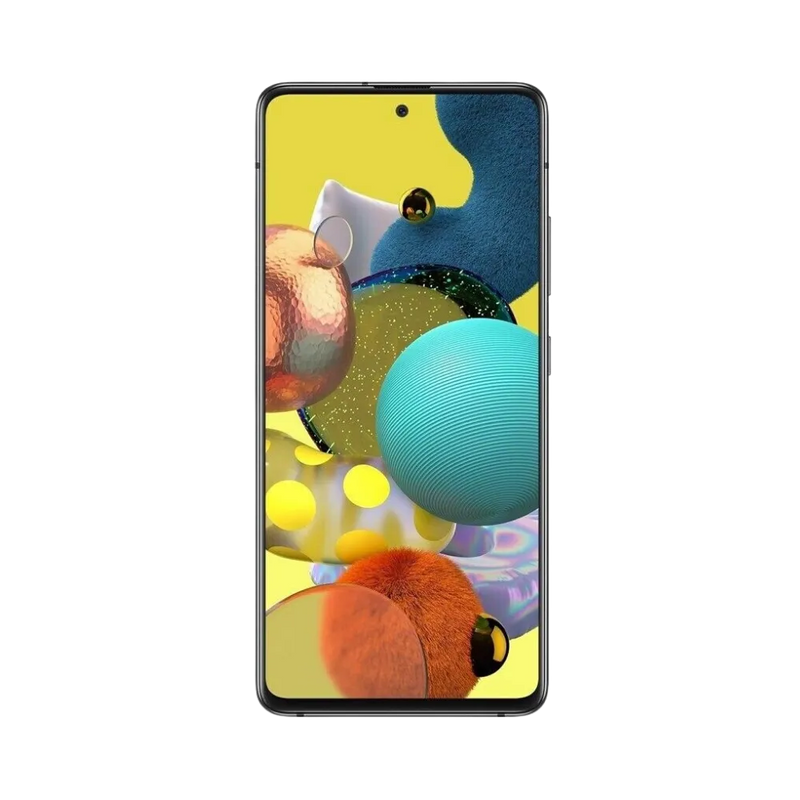 Écran complet Samsung Galaxy A51 5G affichant interface colorée – remplacement écran fissuré ou tactile défectueux chez iTelier Lyon – pièces originales garanties 1 an, réparation express, envoi sécurisé.