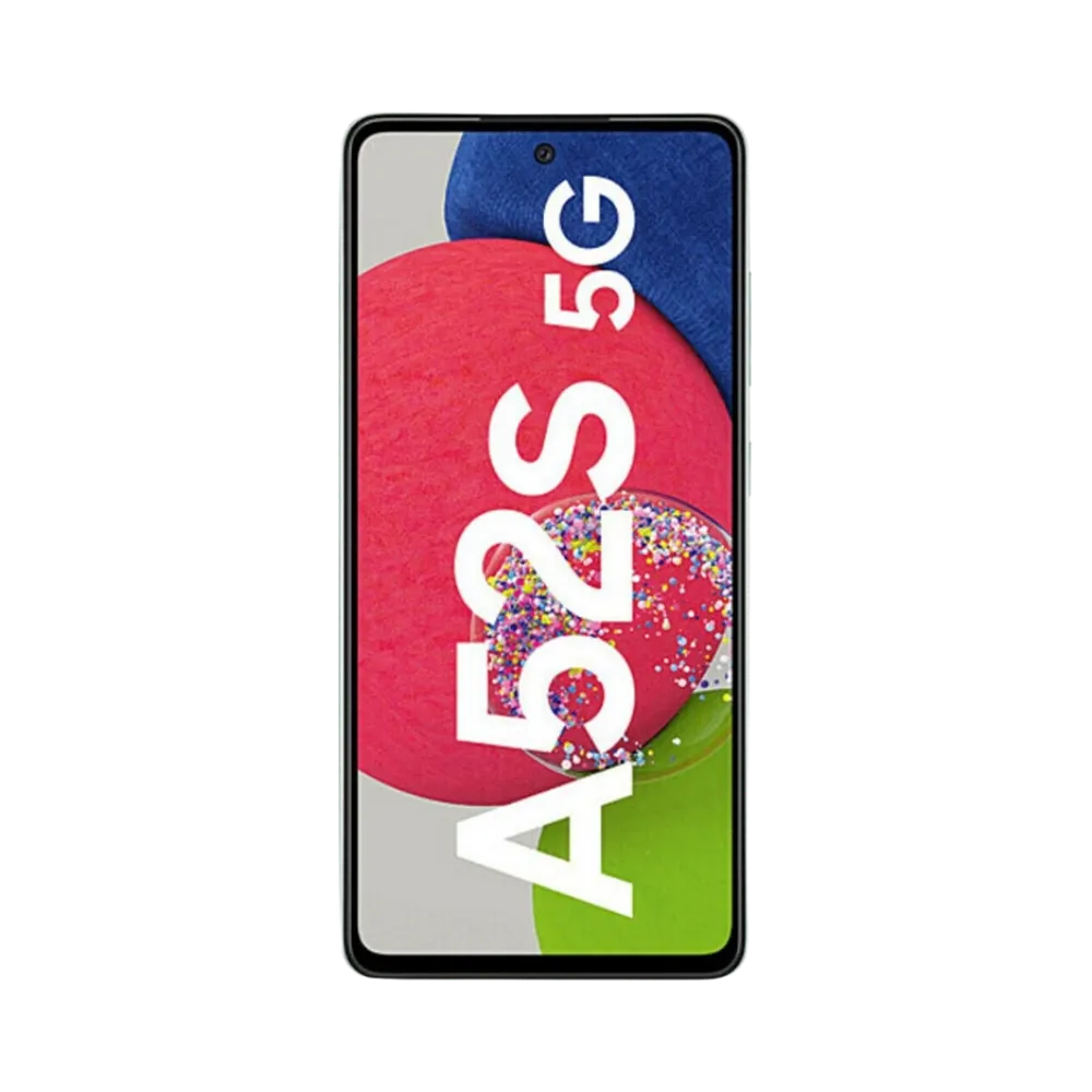 Écran complet Samsung Galaxy A52s 5G affichant interface colorée – remplacement écran fissuré ou tactile défectueux chez iTelier Lyon – réparation express, pièces originales garanties 1 an, envoi sécurisé.