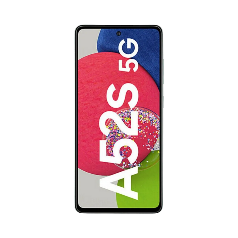 Écran complet Samsung Galaxy A52s 5G affichant interface colorée – remplacement écran fissuré ou tactile défectueux chez iTelier Lyon – réparation express, pièces originales garanties 1 an, envoi sécurisé.