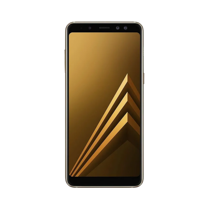 Écran complet Samsung Galaxy A8 2018 affichant interface Android – remplacement écran fissuré ou tactile défectueux par iTelier Lyon – réparation express, pièces d’origine garanties 1 an, envoi national sécurisé.