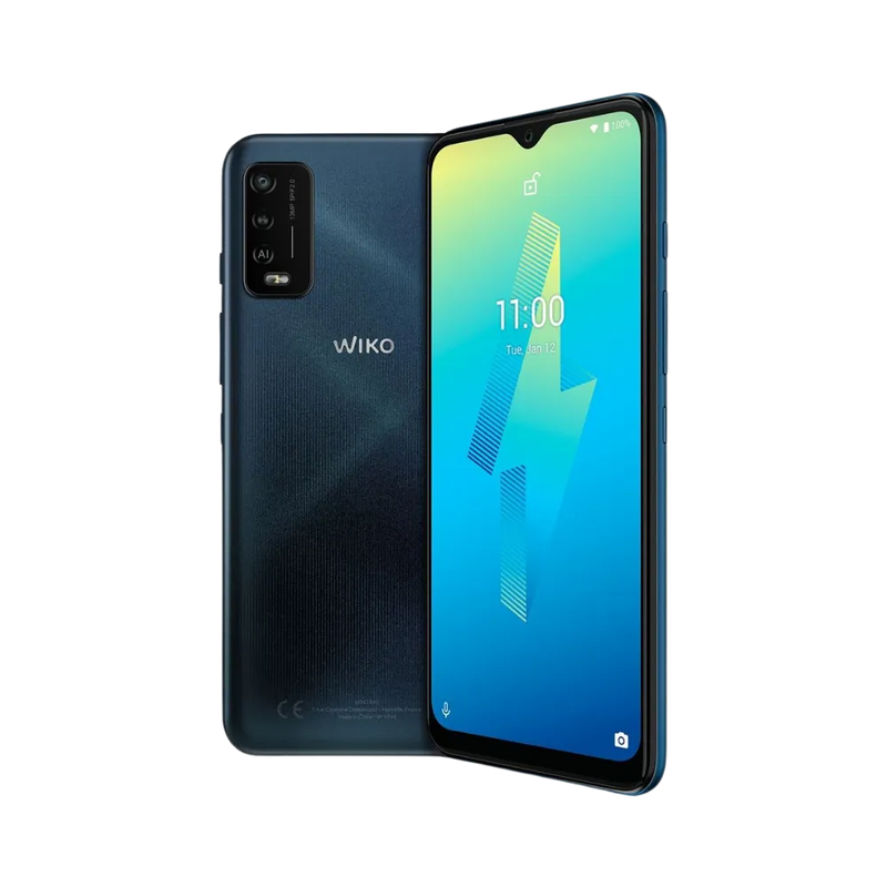 Wiko Power U10 noir vu de face et dos, réparation écran et batterie chez iTelier Lyon avec pièces d’origine garanties, service rapide et envoi sécurisé dans toute la France.