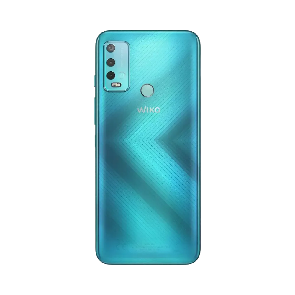 Vue arrière du Wiko Power U30 bleu, remplacement batterie ou vitre arrière chez iTelier Lyon avec envoi postal sécurisé et garantie pièces.