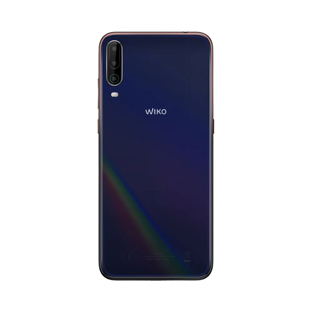 Vue arrière du Wiko View 4 violet, réparation batterie ou coque arrière chez iTelier Lyon, service en boutique ou par correspondance avec pièces garanties.
