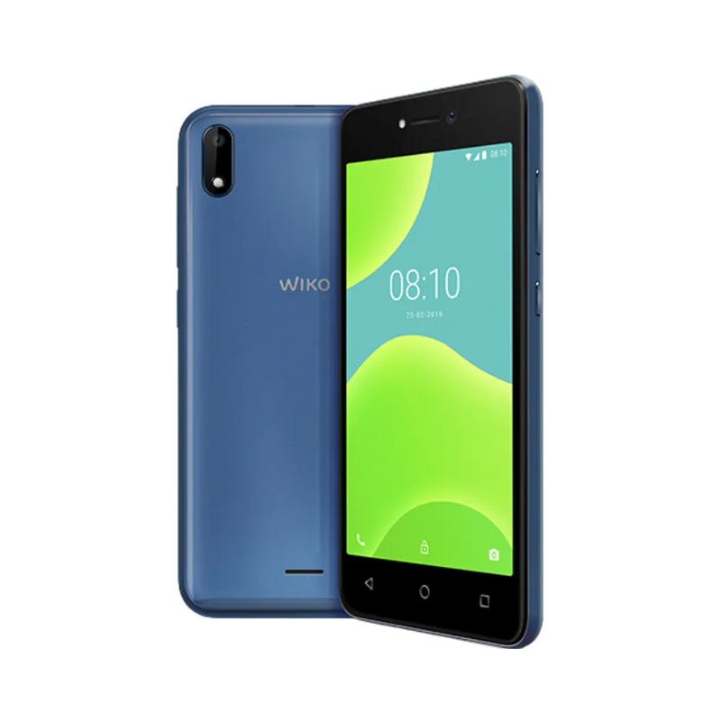 Wiko Y50 bleu vu de face et de dos, réparation écran et batterie avec iTelier Lyon, service rapide, pièces d’origine garanties, envoi sécurisé dans toute la France.