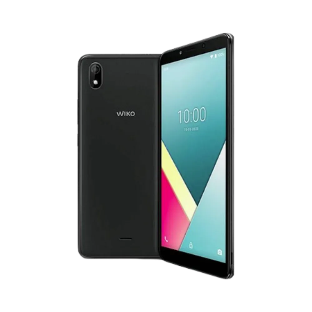 Wiko Y61 noir vu de face et de dos, réparation écran et batterie avec iTelier Lyon, service rapide, pièces d’origine garanties, envoi sécurisé dans toute la France.