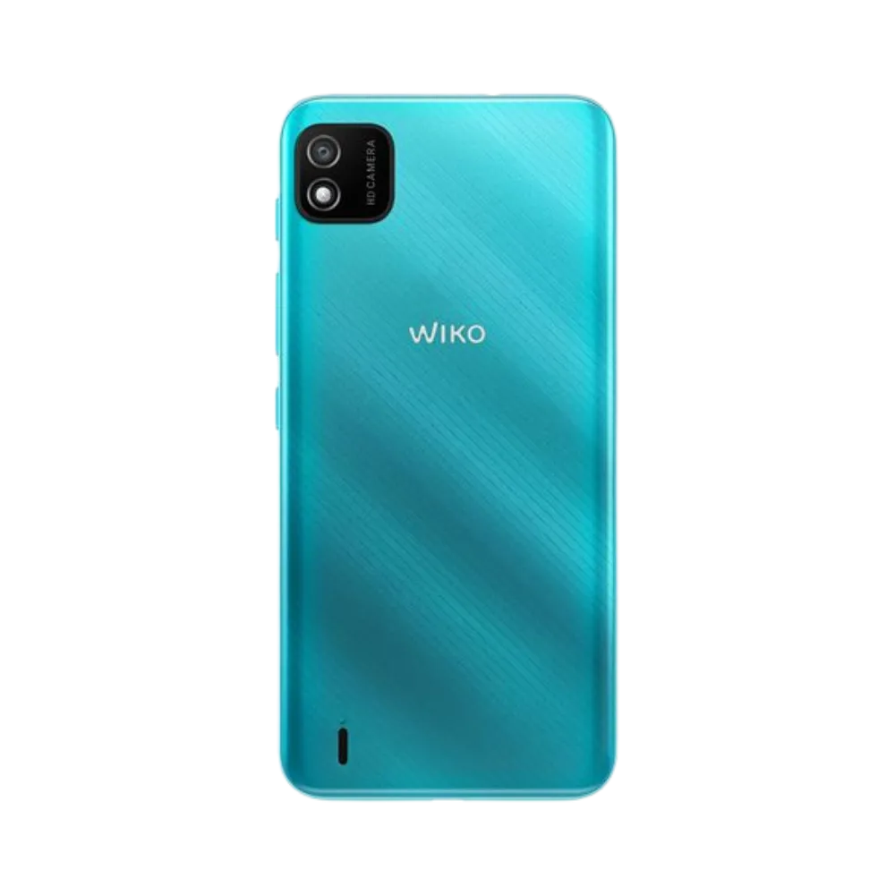 Vue arrière du Wiko Y62 bleu, réparation batterie ou coque arrière avec iTelier Lyon, service en boutique ou par correspondance avec garantie pièces.