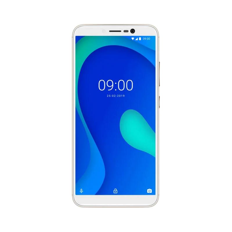 Vue avant du Wiko Y80 doré, remplacement écran original et diagnostic gratuit chez iTelier Lyon, réparation express garantie pièces et main-d’œuvre.