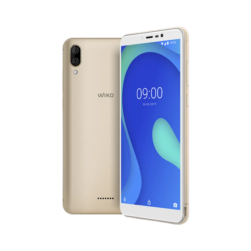 Wiko Y80 doré vu de face et de dos, réparation écran et batterie avec iTelier Lyon, service rapide, pièces d’origine garanties, envoi sécurisé en France.