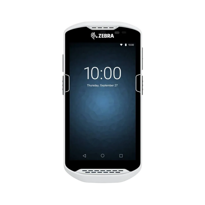 Vue avant Zebra TC510K avec écran allumé. Réparation tactile et diagnostic B2B à Lyon, Villeurbanne ou Meyzieu.