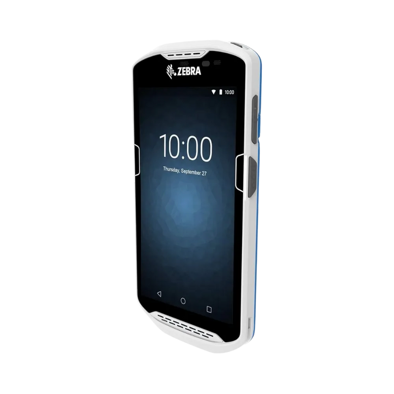 Terminal Zebra TC510K robuste vue en angle. Réparation professionnelle iTelier à Lyon, Dardilly ou Saint-Priest.