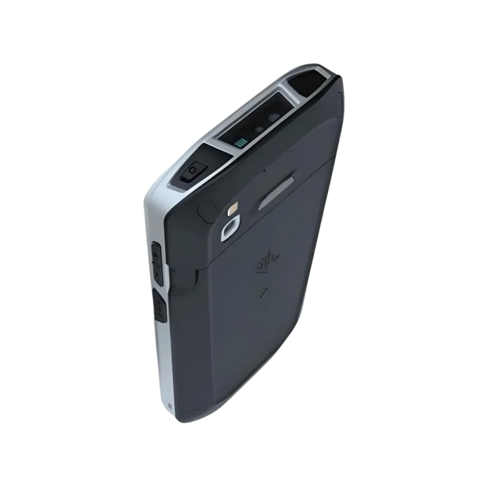 Profil du Zebra TC510K avec connecteurs. Réparation flotte mobile entreprise chez iTelier Lyon, Champagne-au-Mont-d’Or ou Décines.