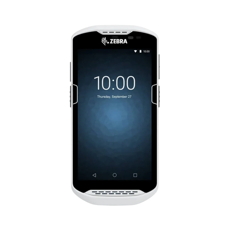 Terminal Zebra TC56 vu de face avec écran allumé. Réparation à Lyon par iTelier pour flottes pros à Dardilly, Champagne-au-Mont-d'Or ou Vaulx-en-Velin.