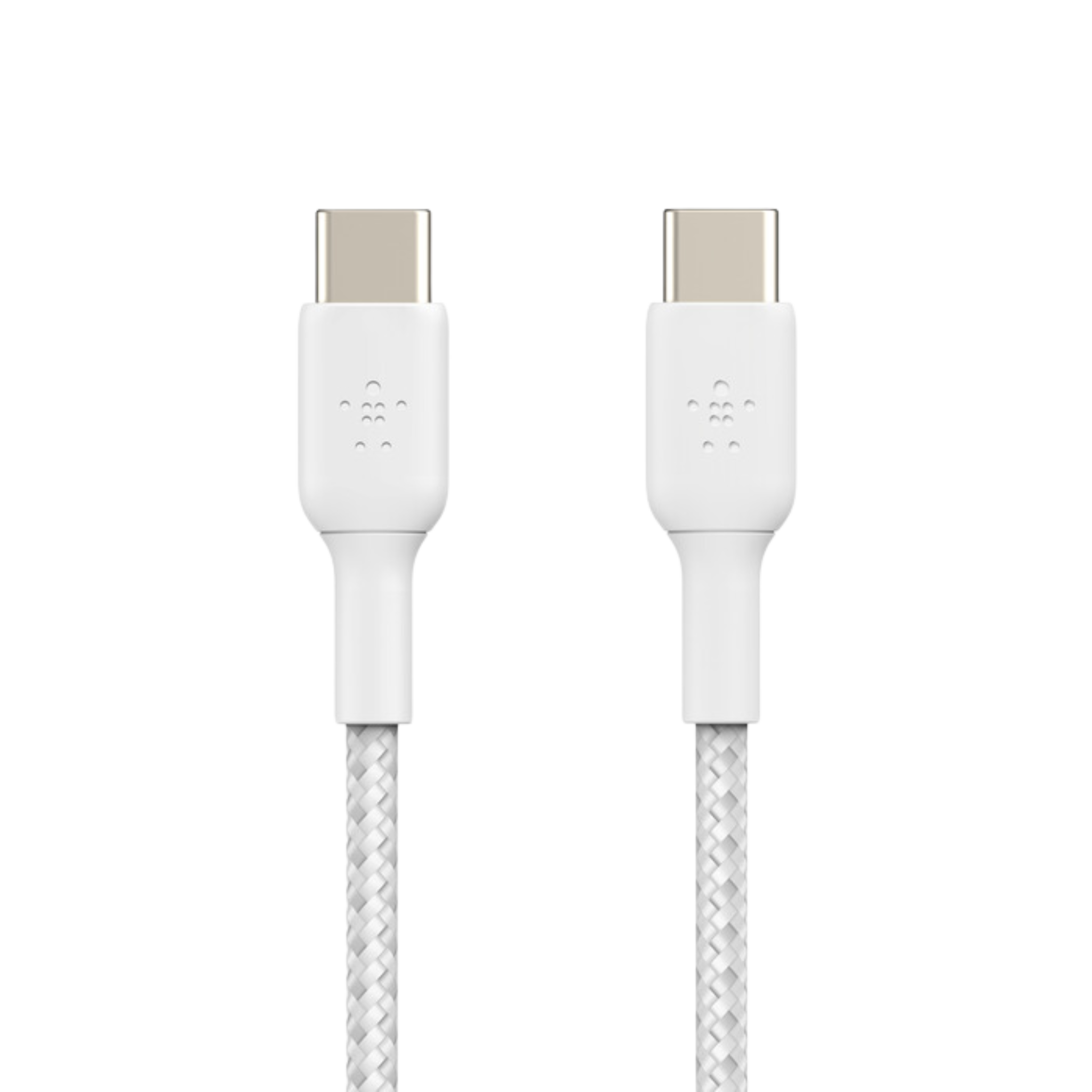 Câble USB-C vers USB-C Tressé (1m) Blanc - 60W