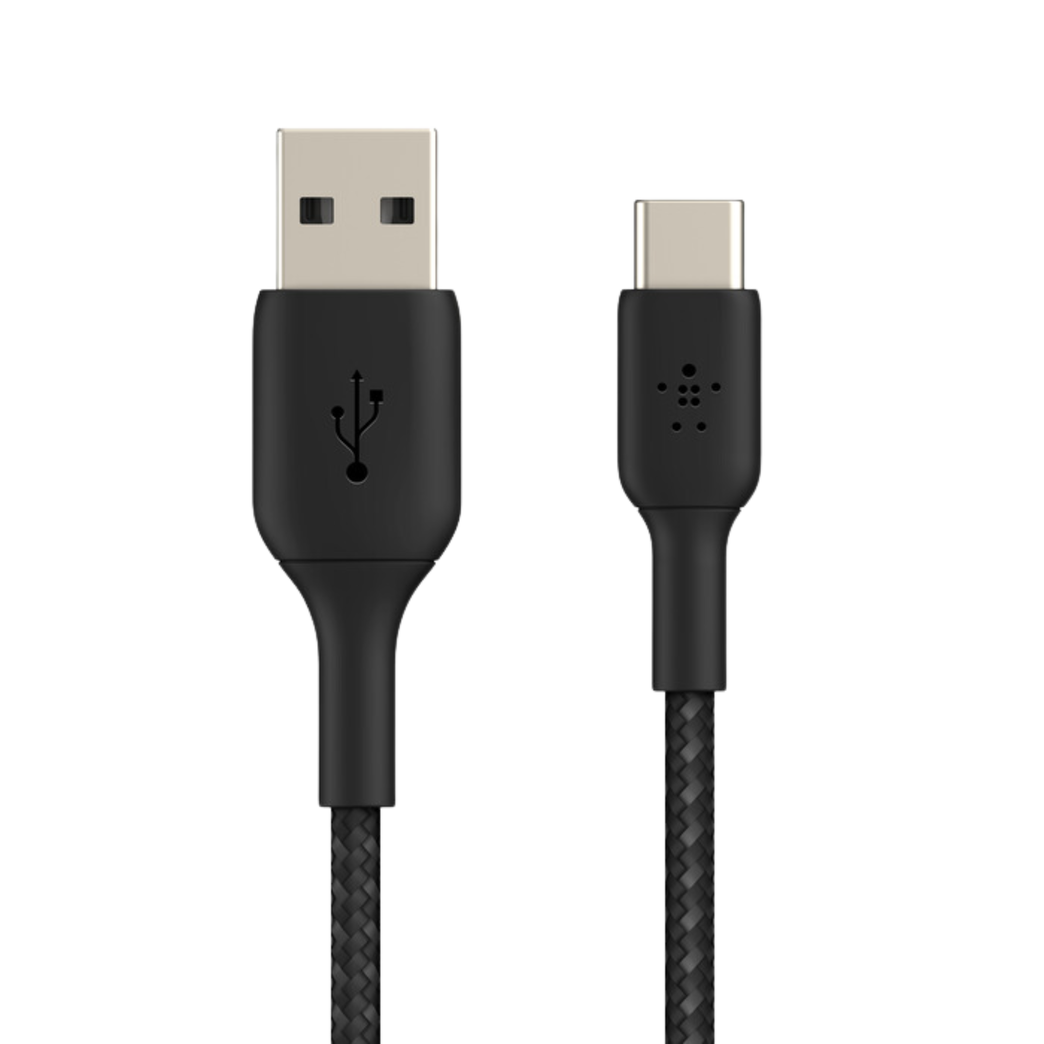 Câble USB vers USB-C Tressé (2m) Noir