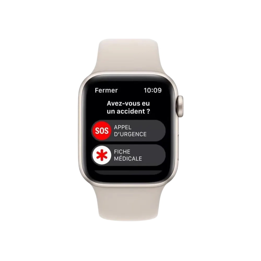 Apple Watch SE 40mm affichant les notifications. Réparation écran, batterie, boutons et cache chez iTelier – disponible à Tassin-la-Demi-Lune, Saint-Genis-Laval ou Givors.