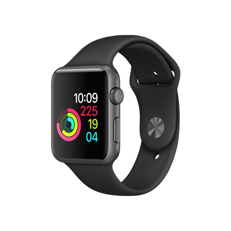 Apple Watch Série 1 42mm vue latérale. Réparations rapides à Lyon, Givors, Craponne ou La Mulatière avec pièces garanties.