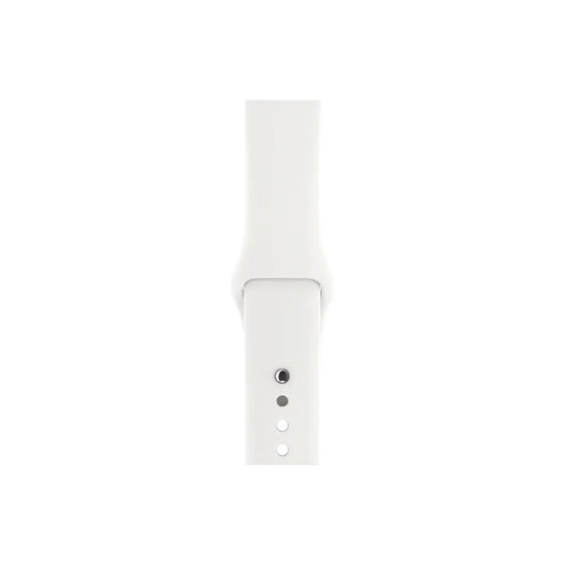 Bracelet blanc pour Apple Watch Série 2 38mm. Réparation rapide à Lyon, Champagne-au-Mont-d’Or, Irigny ou Rillieux-la-Pape.