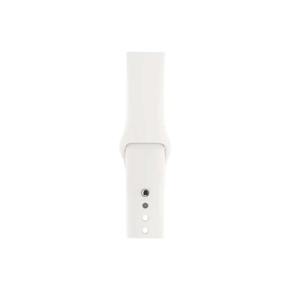 Bracelet blanc pour Apple Watch Série 3 38mm. Réparation express écran, batterie ou bouton chez iTelier à Lyon, Caluire-et-Cuire ou Décines.