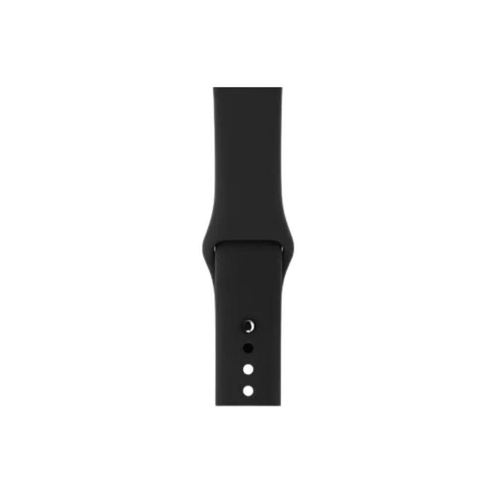Bracelet noir de l’Apple Watch Série 3 42mm. Remplacement batterie, écran ou boutons chez iTelier Lyon, réparations express et pièces garanties.