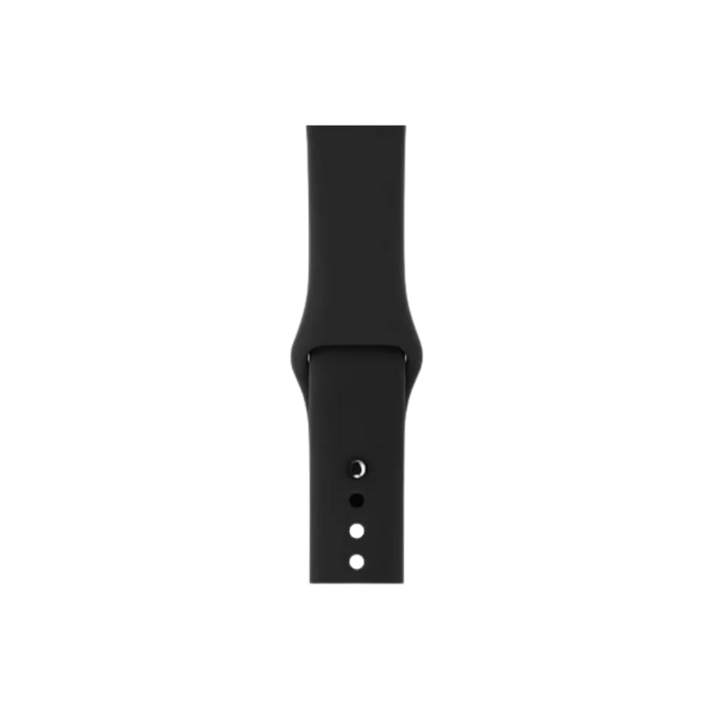 Bracelet noir de l’Apple Watch Série 3 42mm. Remplacement batterie, écran ou boutons chez iTelier Lyon, réparations express et pièces garanties.