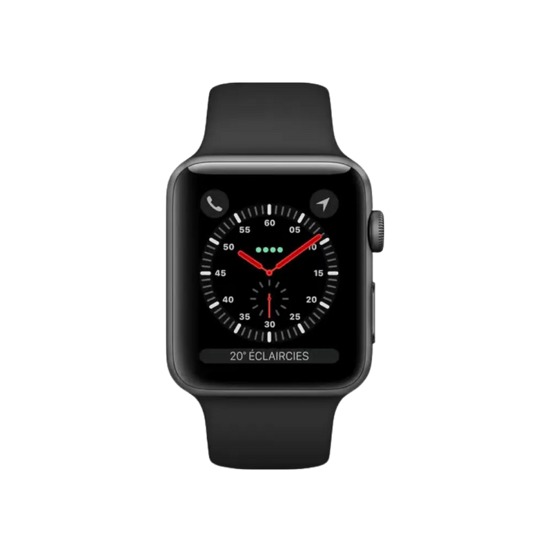 Cadran classique sur Apple Watch Série 3 42mm. Réparation rapide et garantie iTelier à Écully, Meyzieu, Vénissieux ou Fontaines-sur-Saône.